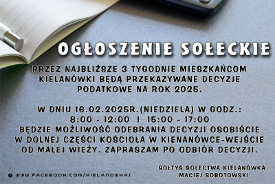 Przekazywanie decyzji podatkowych 2025