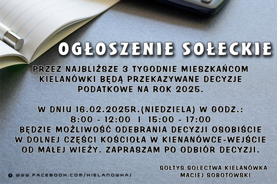 Przekazywanie decyzji podatkowych 2025