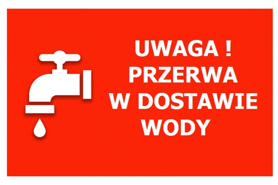 Przerwa w dostawie wody 11.01.2022r.